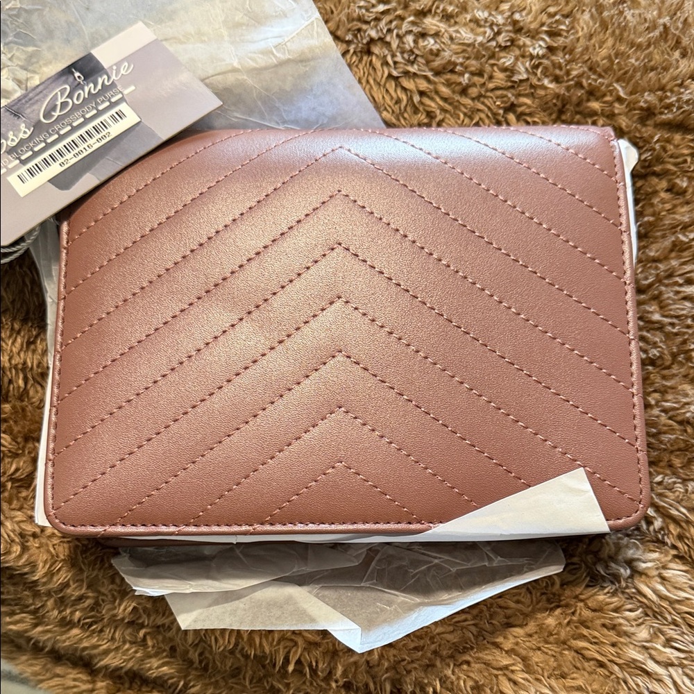 Mauve Quilted Women's crossbody  Bag